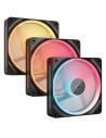 Corsair iCUE LINK LX120-R RGB Carcasa del ordenador Ventilador 12 cm Negro 3 pieza(s)