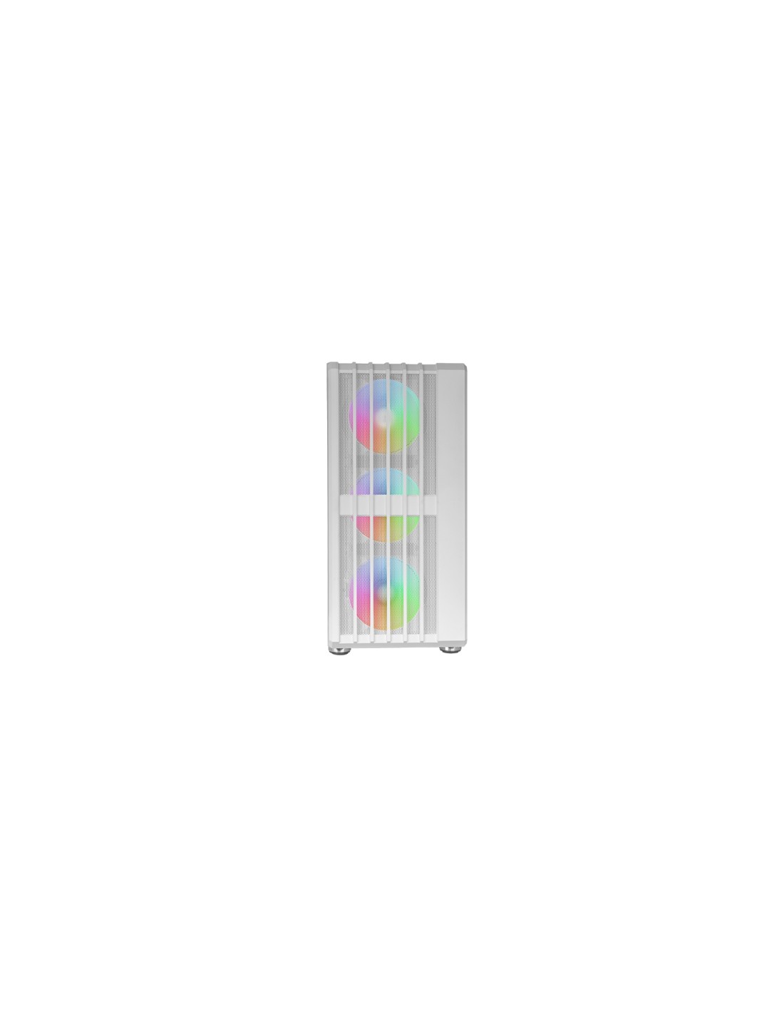 Mars Gaming MC-VAULT, Caja Gaming ATX, 4x Ventiladores ARGB 120mm, Panel Frontal Mesh con Diseño Vertical, Ventana Lateral Crist