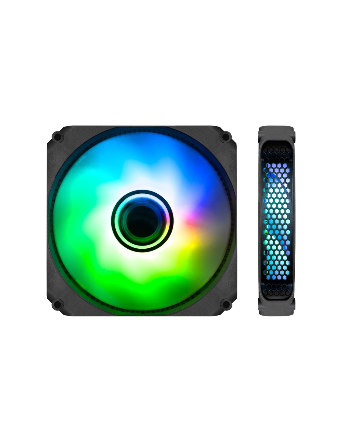 CoolBox Infinity Carcasa del ordenador Ventilador 12 cm Multicolor 1 pieza(s)