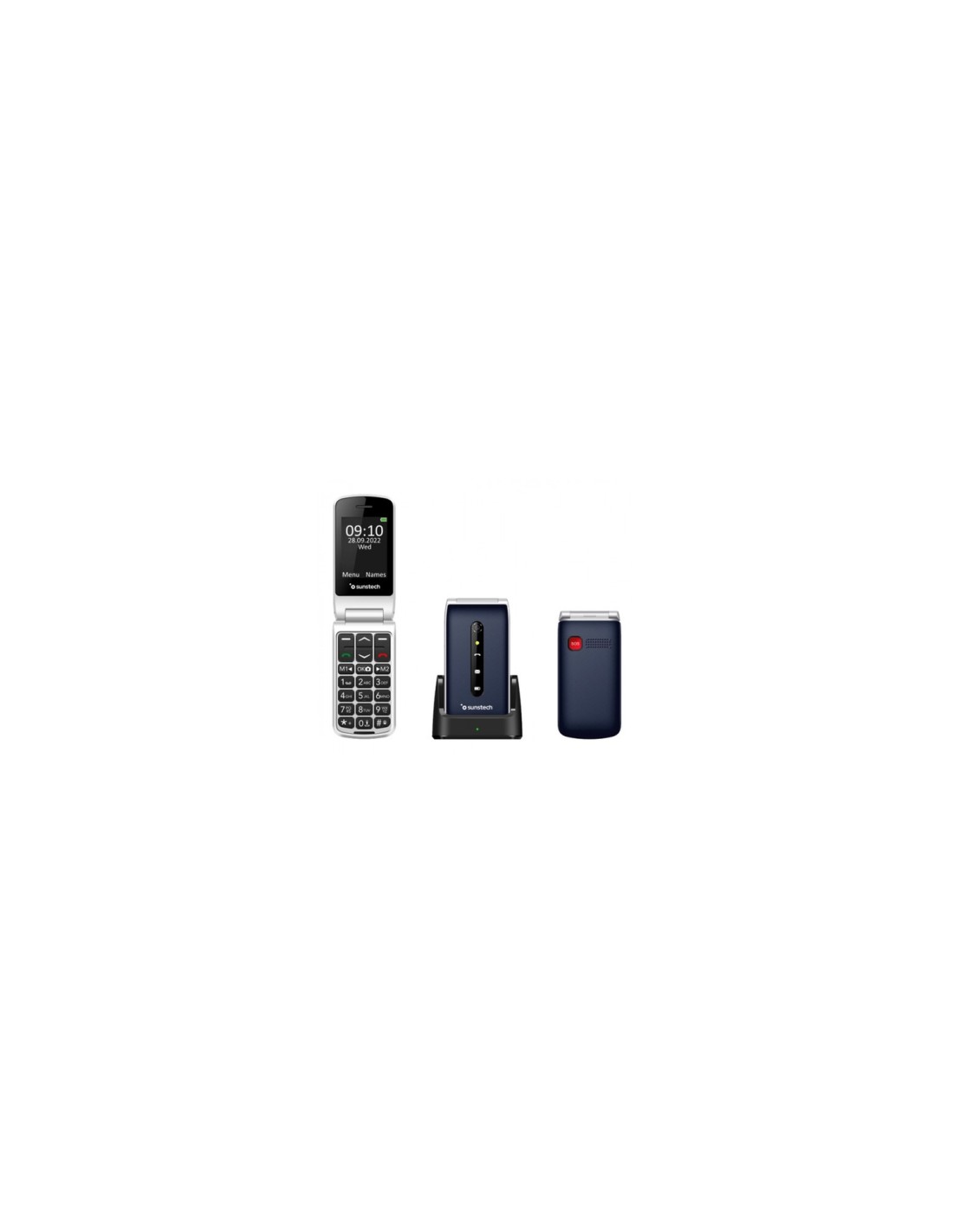 Sunstech CELT18 6,1 cm (2.4") 101 g Azul Teléfono para personas mayores