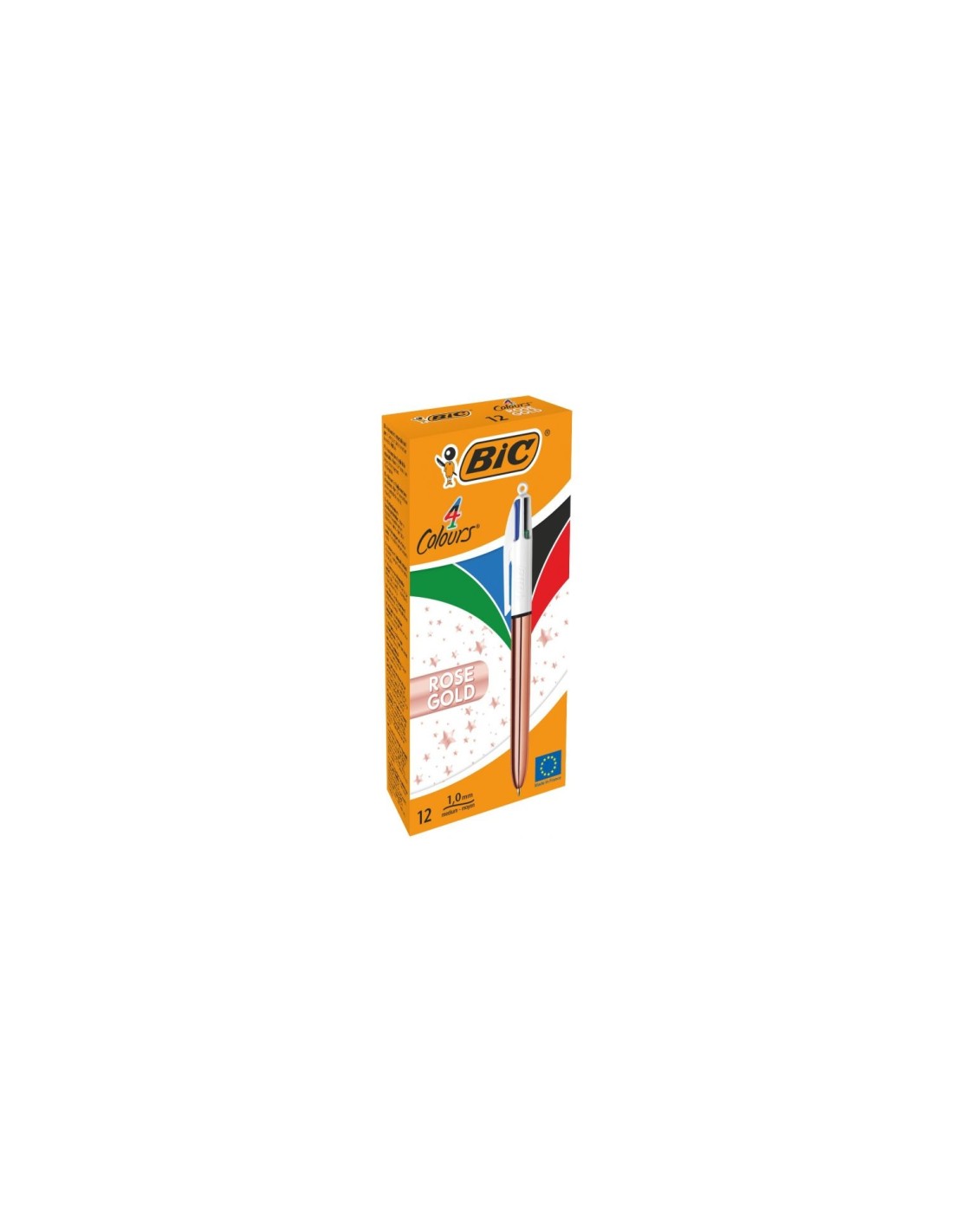 BIC 504894 bolígrafo Negro, Azul, Verde, Rojo Bolígrafo multifunción Medio 12 pieza(s)