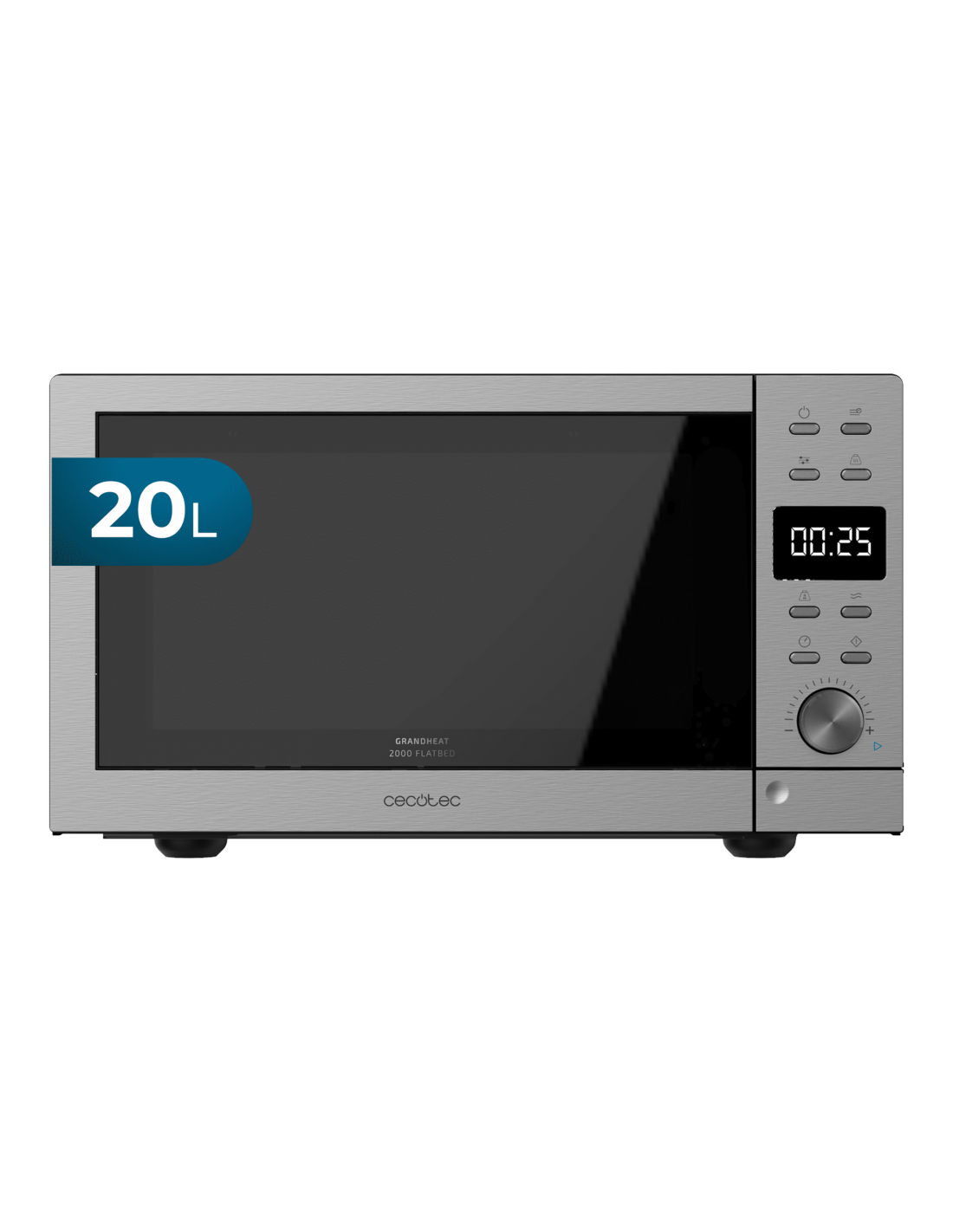 Microondas sin plato GrandHeat 2000 Flatbed Steel