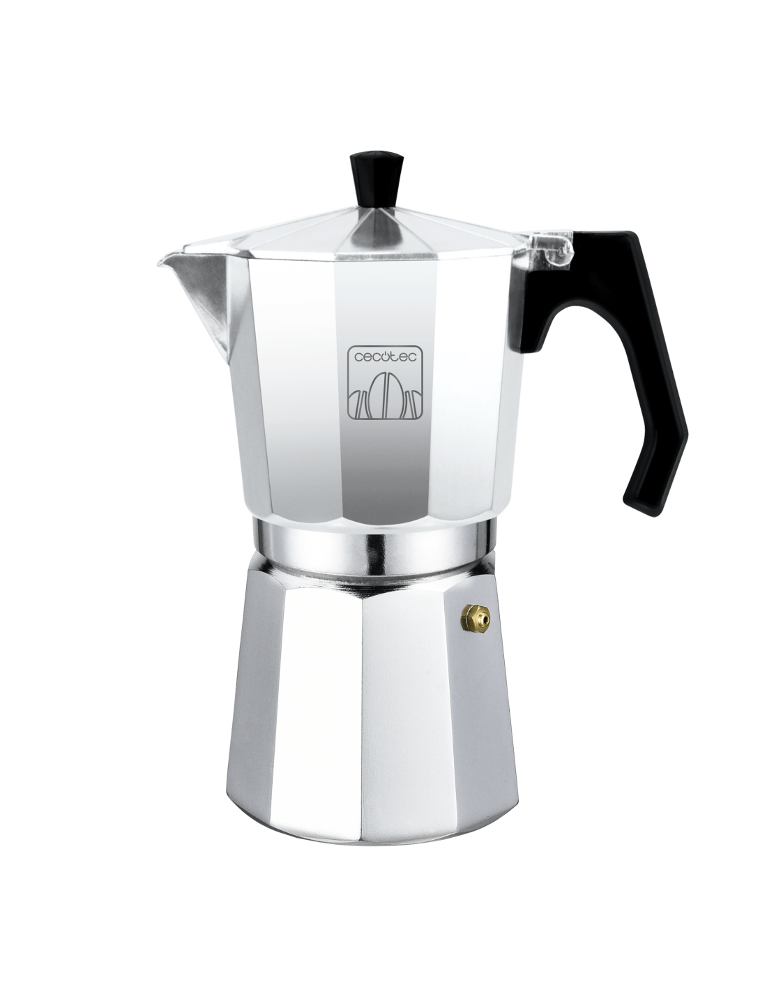 Cafetera italiana de aluminio Cumbia Moklassic 1200 Shiny