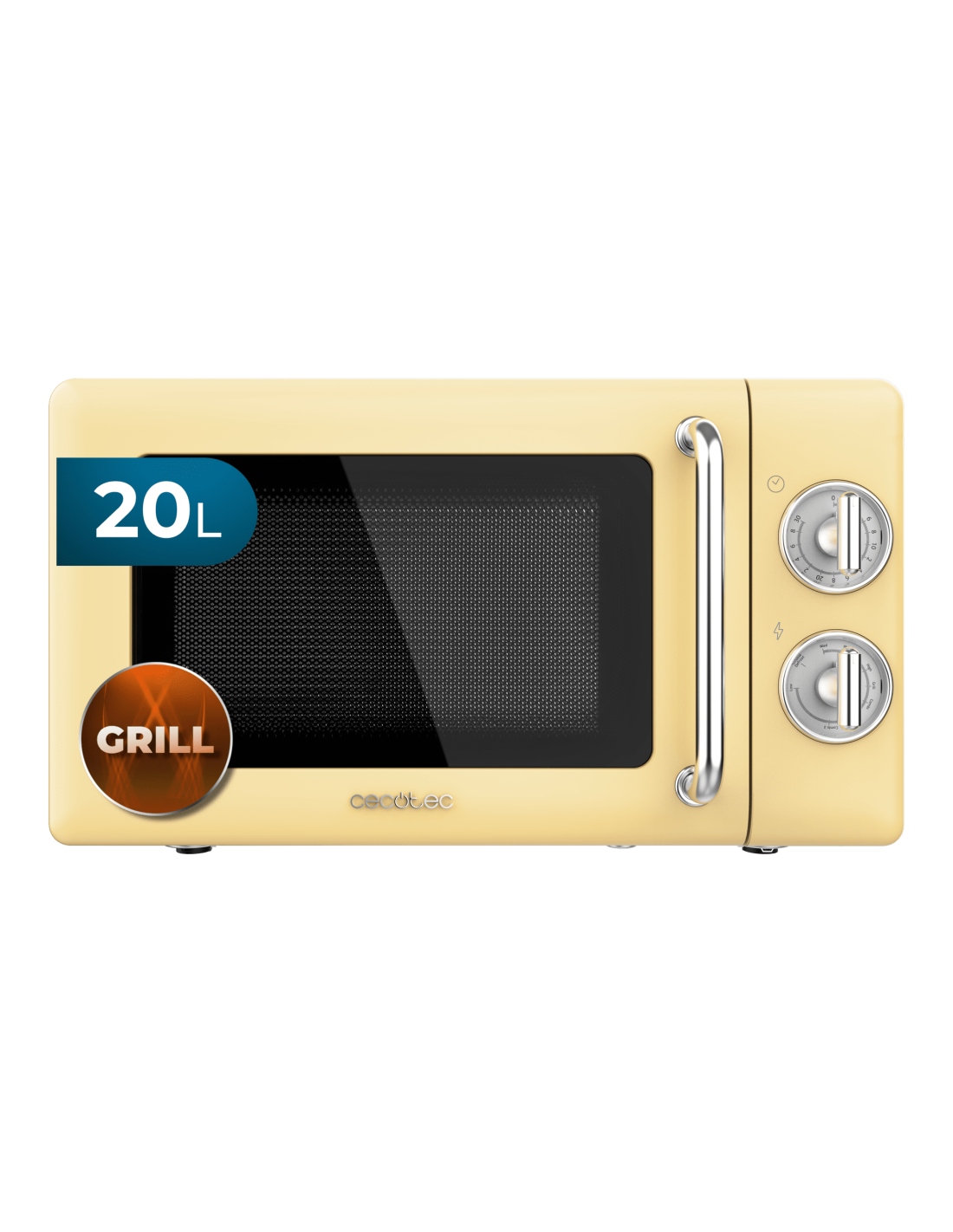 Microondas 20l con grill ProClean 3110 Retro Yellow