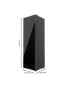 Frigorífico Bolero CoolMarket Combi 356 Black Glass D
