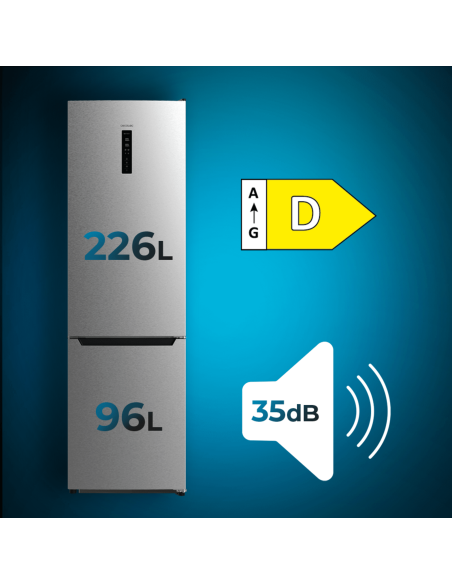 Frigor?fico Bolero CoolMarket Combi 322 Inox D