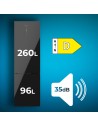Frigorífico Bolero CoolMarket Combi 322 Glass Black E