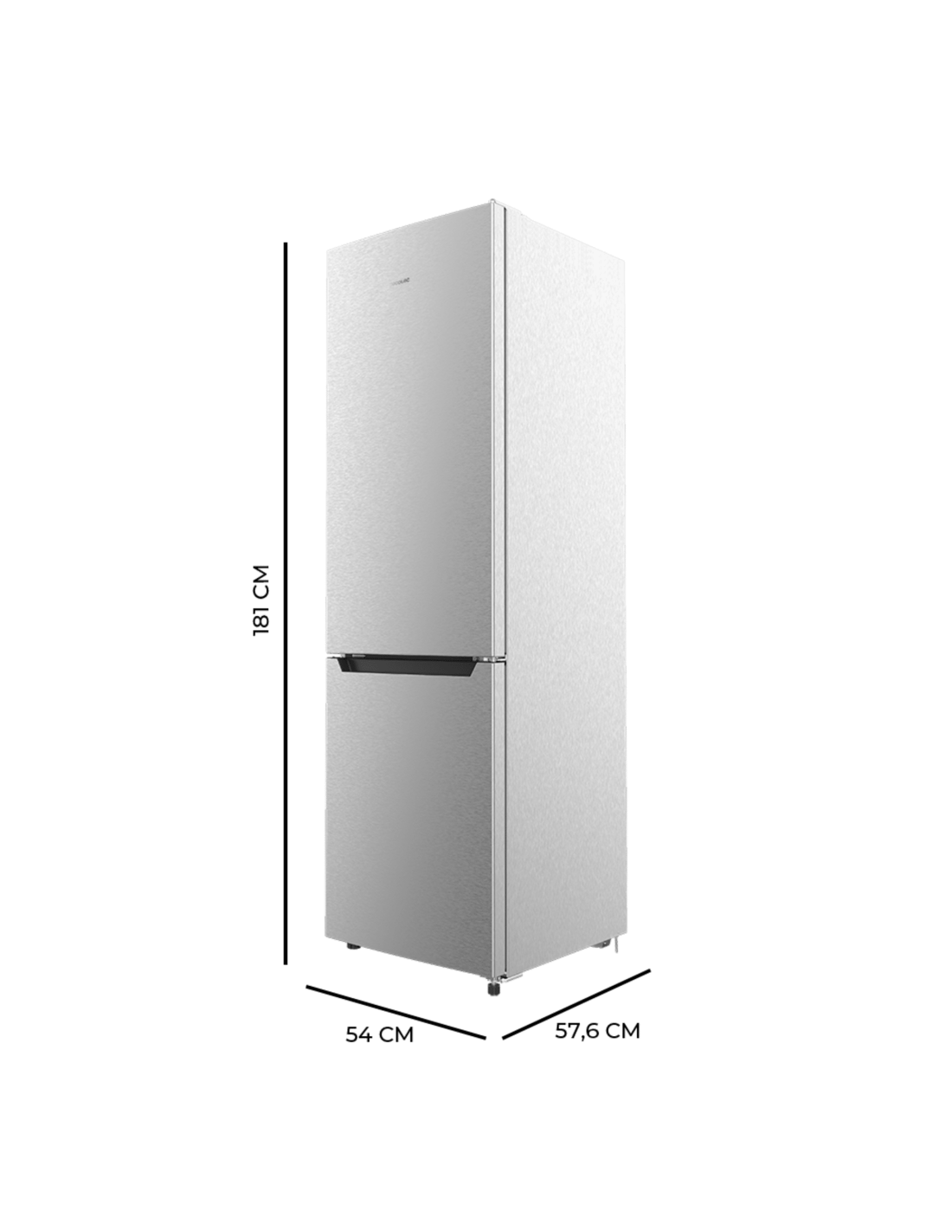 Frigorífico Bolero CoolMarket Combi 250 Inox D