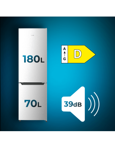 Frigor?fico Bolero CoolMarket Combi 250 Inox D
