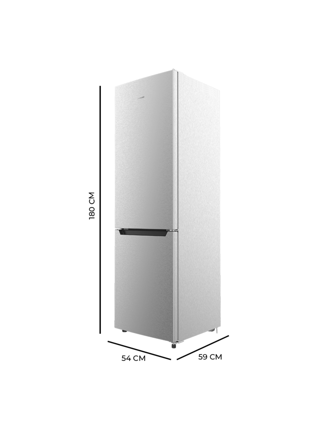 Frigorífico Bolero CoolMarket Combi 250 Inox E