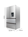 Frigorífico Bolero CoolMarket FD 510 WD Inox E