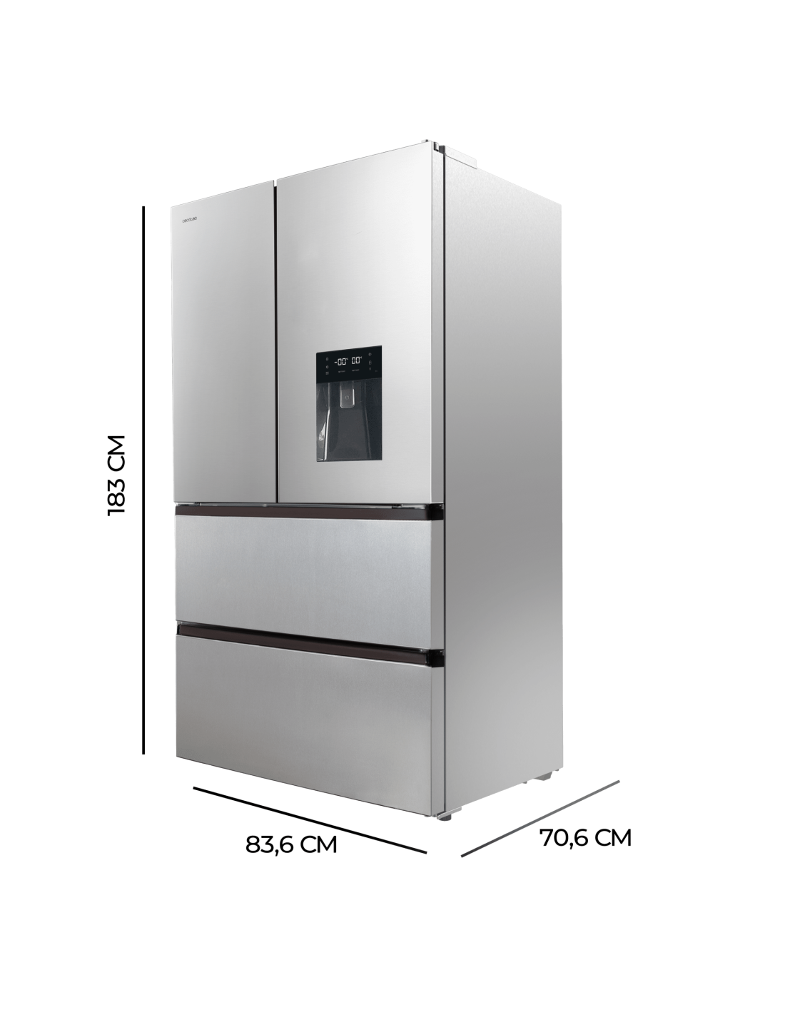 Frigorífico Bolero CoolMarket FD 510 WD Inox E