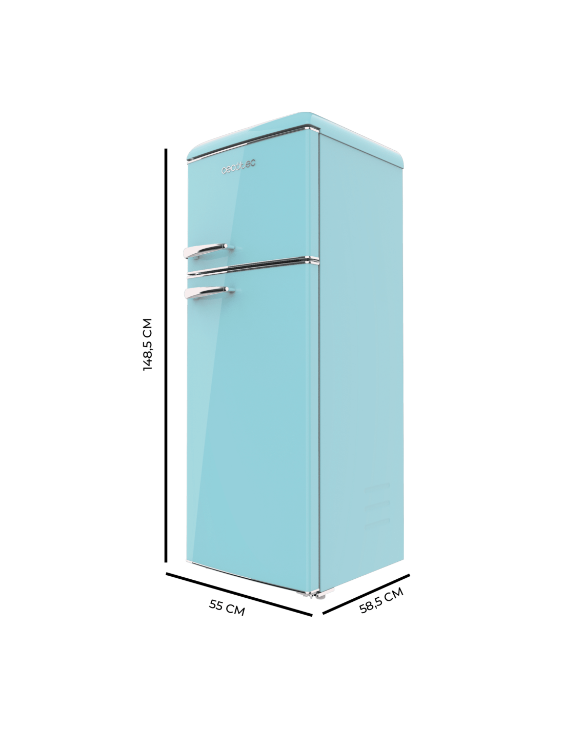 Frigorífico Bolero CoolMarket 2D Origin 215 Blue E