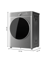 Lavadora secadora Bolero Wash&Dry 10680 Inverter Steel B