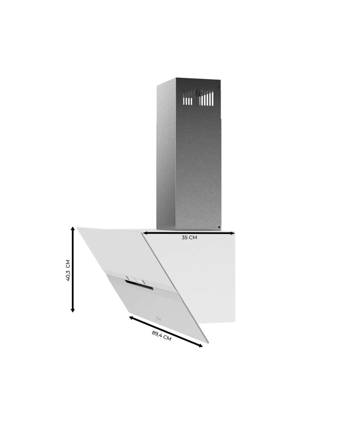 Flux DT 908010 Glass White A++