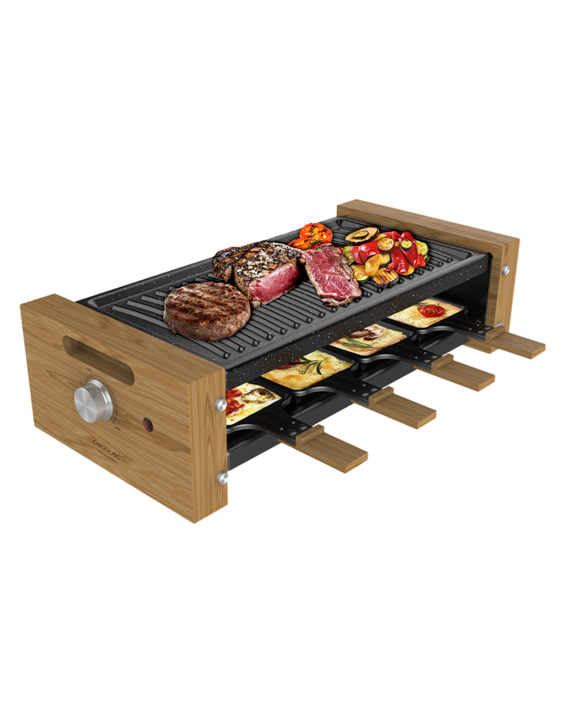 Raclette Cheese&Grill 8200 Wood Black