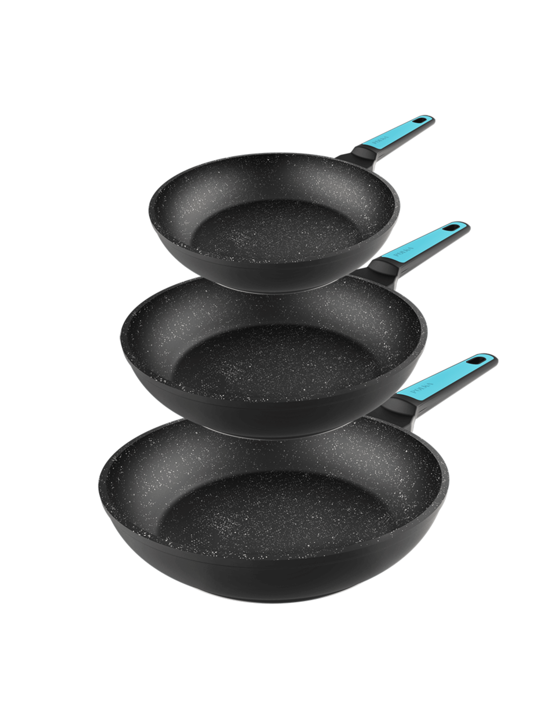 Set de sartenes polka platinum 18-22-26 bucket set thunder