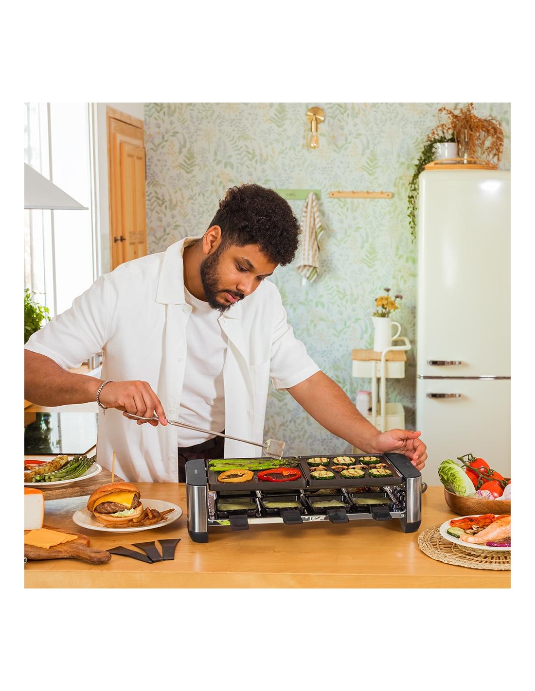 Raclette Cheese&Grill 16000 Inox Black