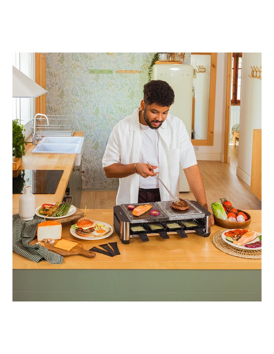 Raclette Cheese&Grill 16000 Inox AllStone