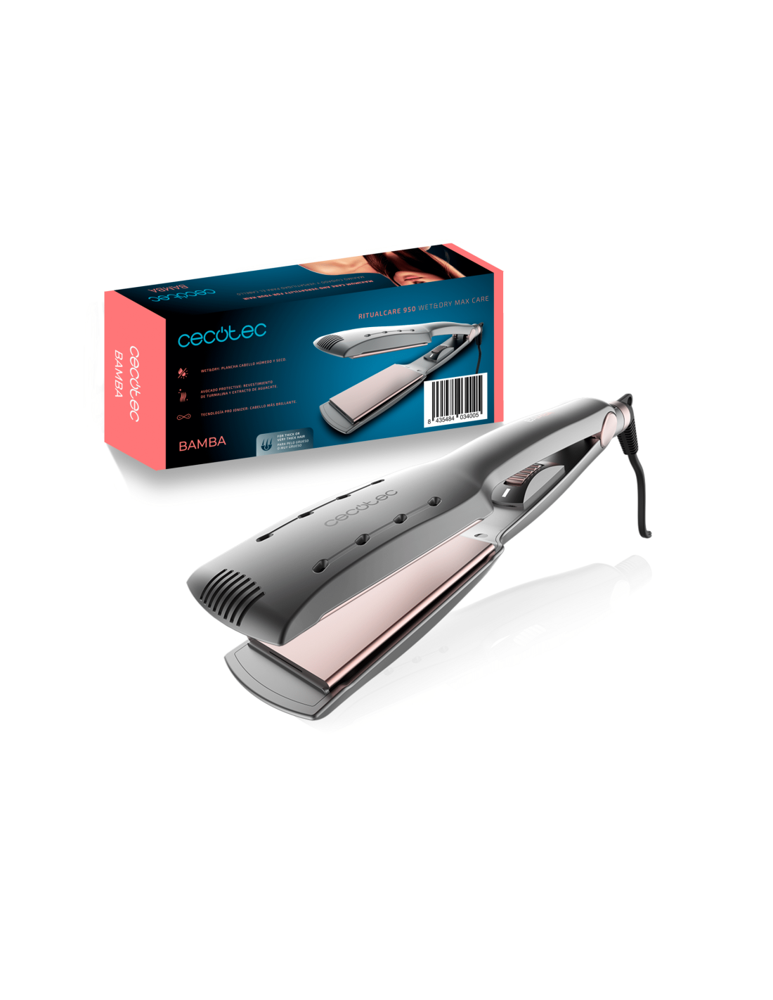 Placha de pelo Bamba Ritualcare 950 Wet&Dry Max Care