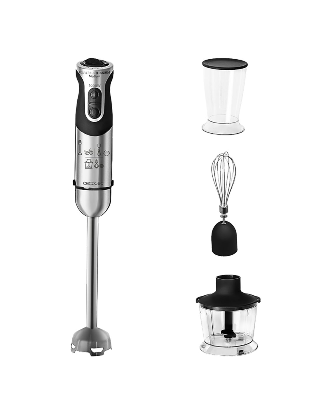 Batidora de mano powerfull titanium 1000 full