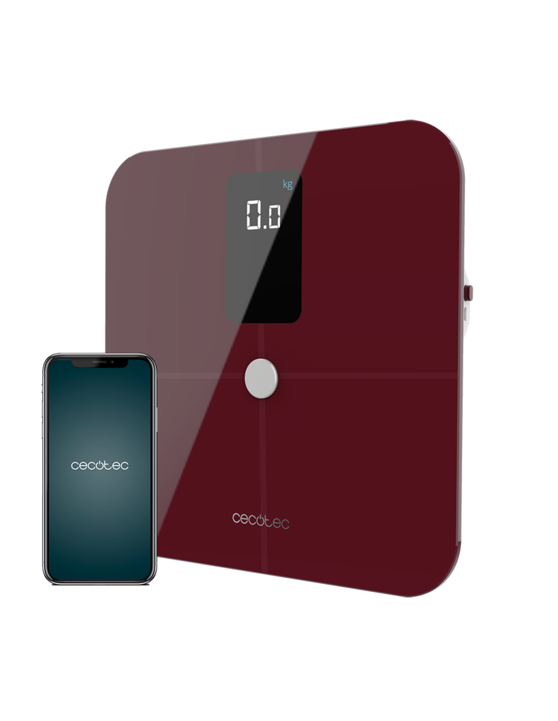 Báscula de baño  Surface Precision 10400 Smart Healthy Vision Garnet