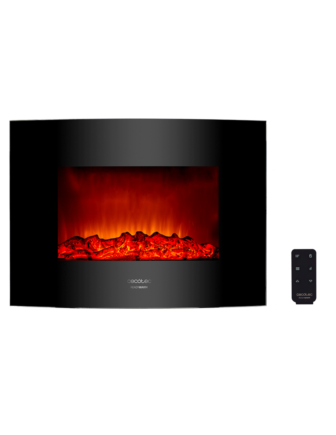 Chimenea electrica decorativa de pared Ready Warm 2200 Curved Flames