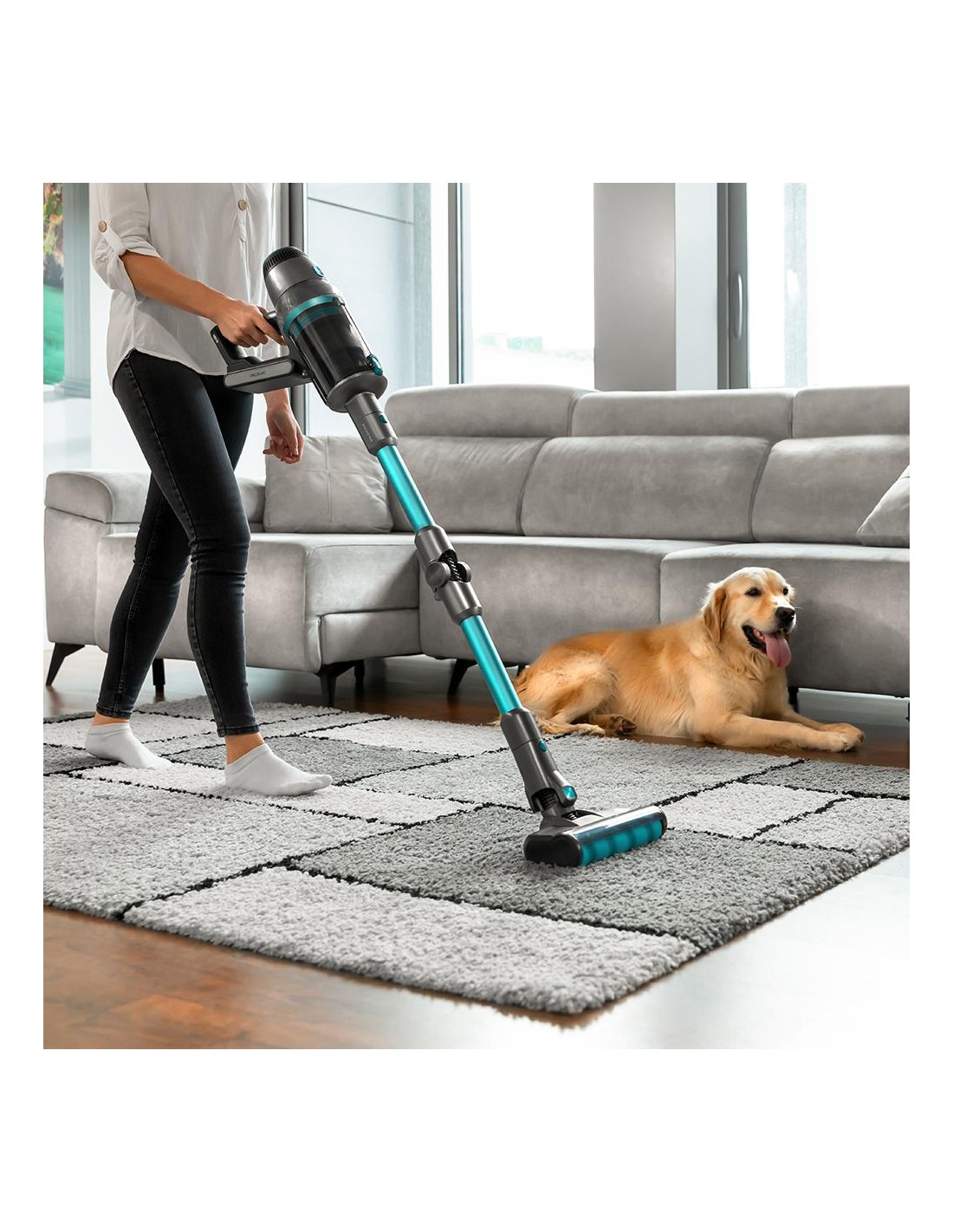 Aspirador vertical digital Conga Rockstar 1700 Titanium ErgoWet