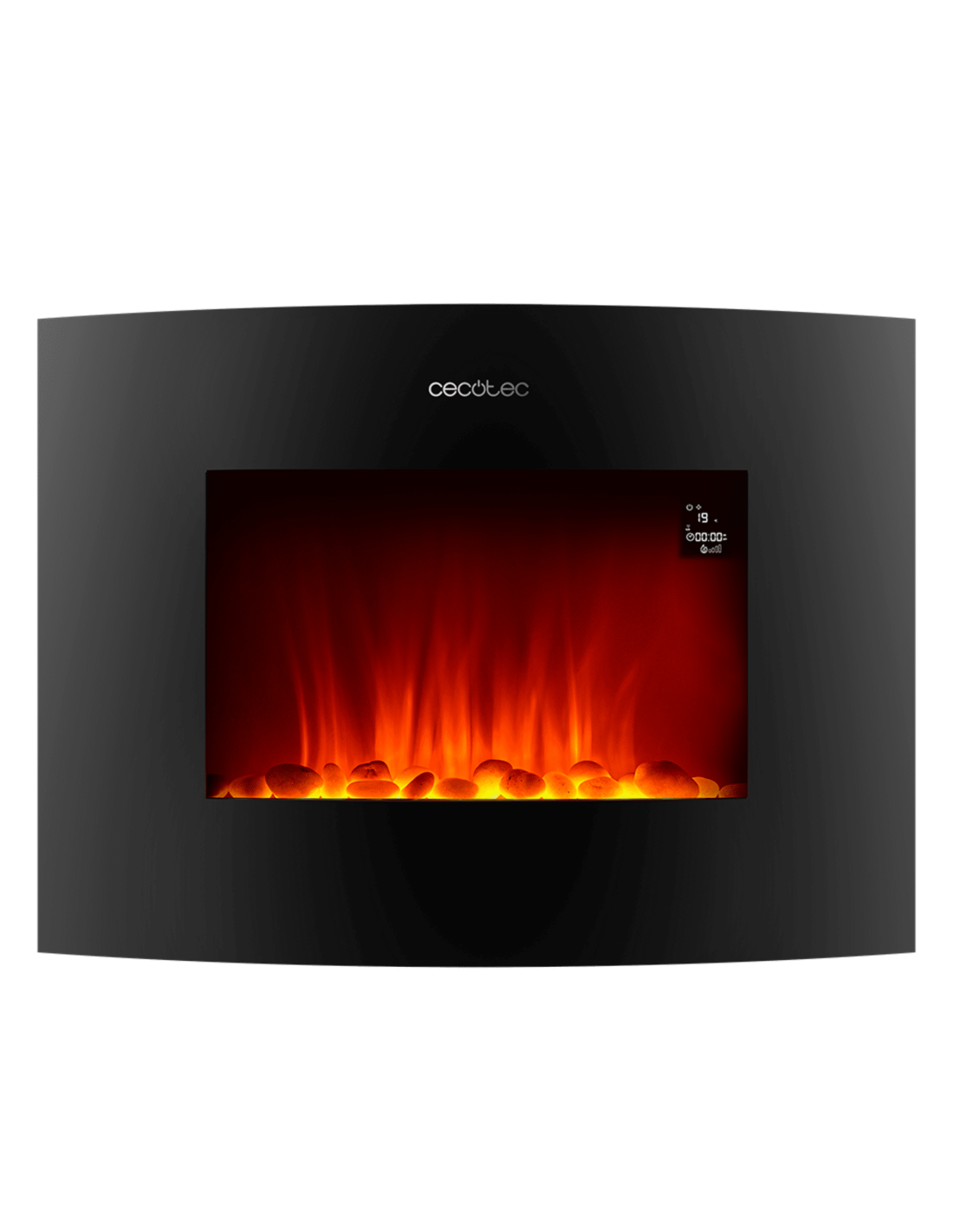 Ready Warm 2250 Curved Flames Connected