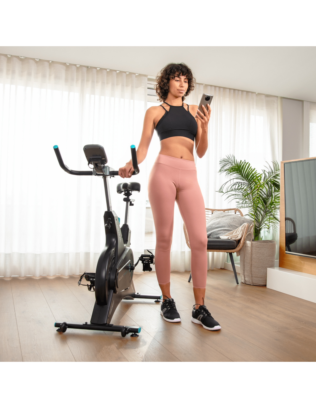 Bicicleta de spinning Drumfit Indoor 10000 Magnetic Connected