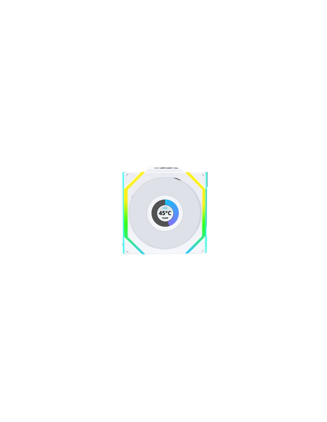 Lian Li UNI FAN SL Wireless LCD 120 Reverse Blade Carcasa del ordenador Ventilador 12 cm Blanco 3 pieza(s)