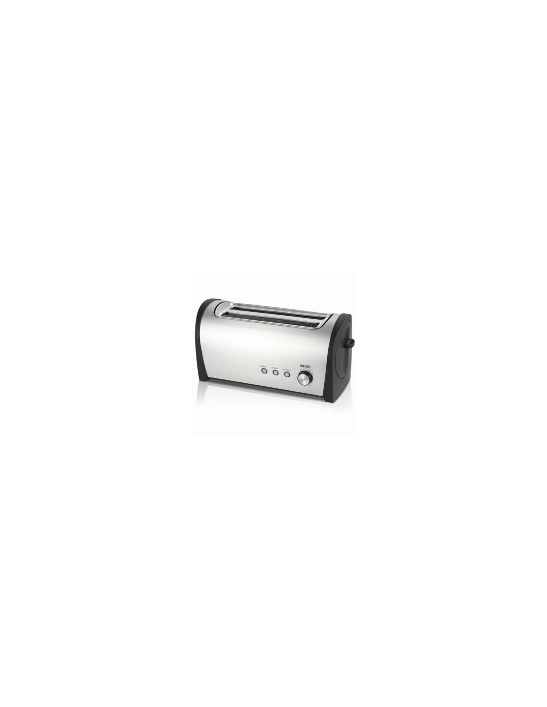 TOSTADOR DE PAN HAEGER DESAYUNO PLUS 1400W 2 RANURAS LARGAS 6 POSICIONES TOSTADO TO-14D.010A