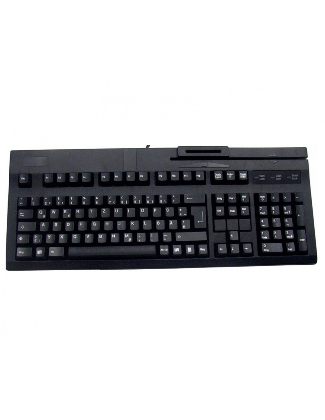 Teclado expandido active key usb lector de tarjeta chip y banda magnetica negro AK-882-U
