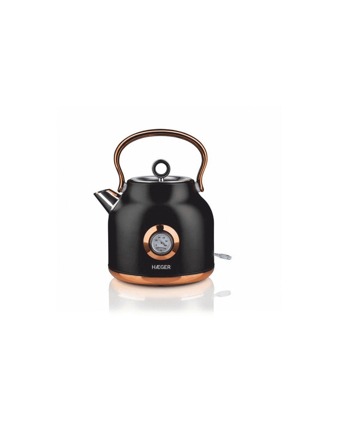 Haeger EK-22B.024A tetera eléctrica 1,7 L 2200 W Negro, Oro