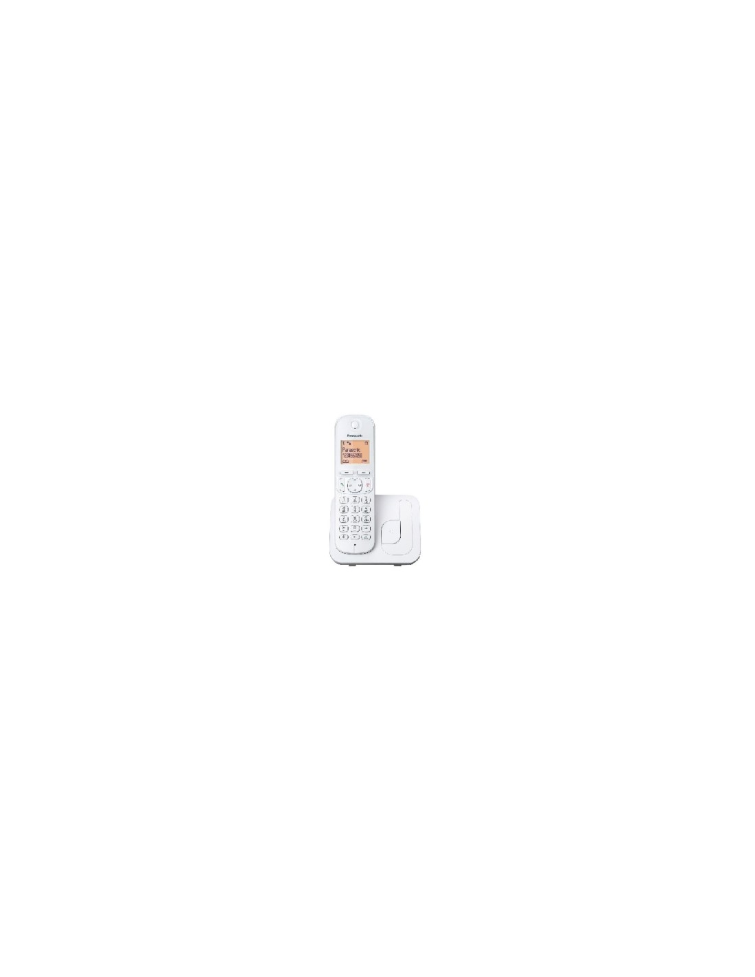 TELEFONO INALAMBRICO DECT PANASONIC PANTALLA LCD RETROILUMINADA BLANCO KX-TGC210SPW