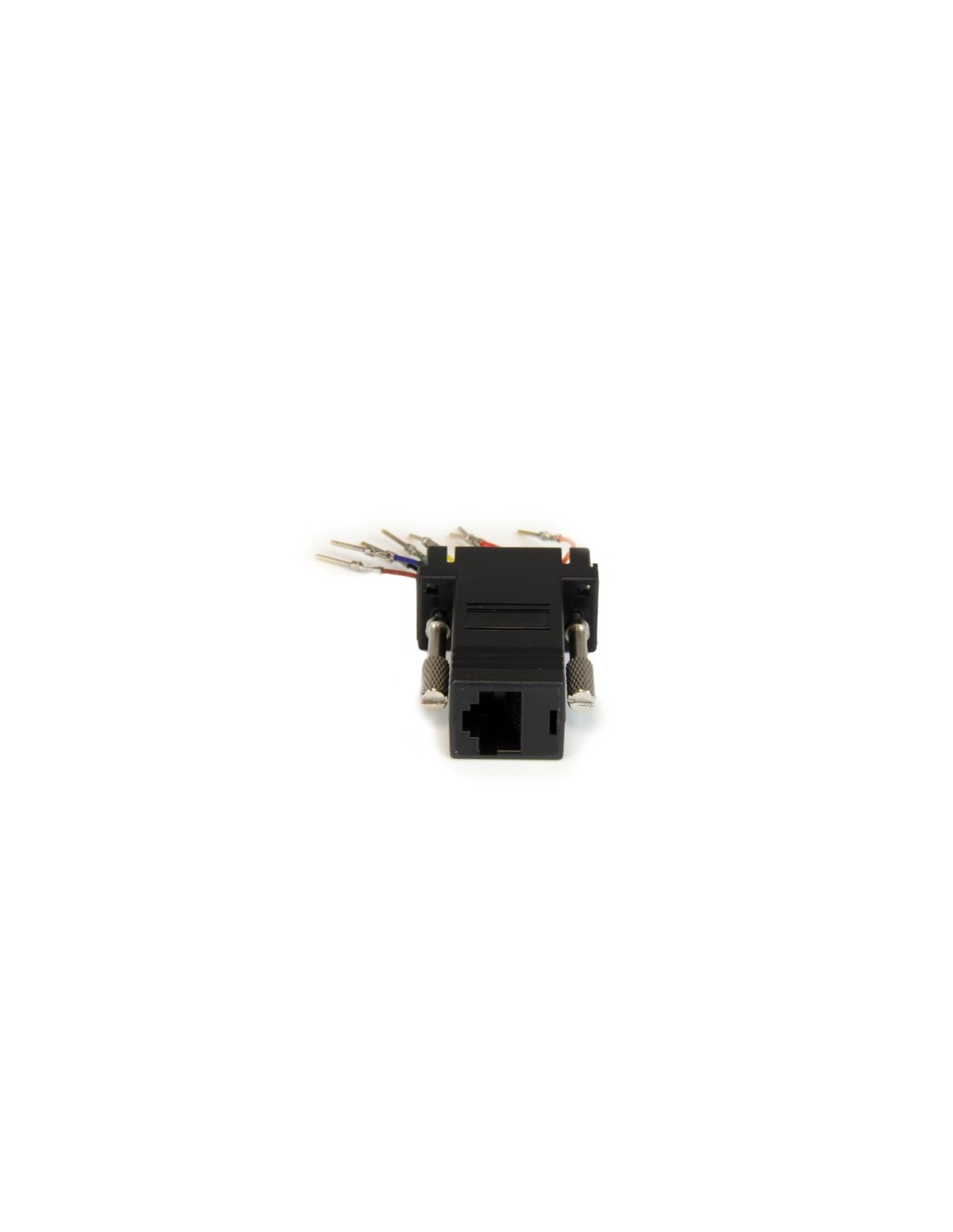 StarTech.com Adaptador Conversor modular serie de DB9 a RJ45 Macho a Hembra negro GC98MF