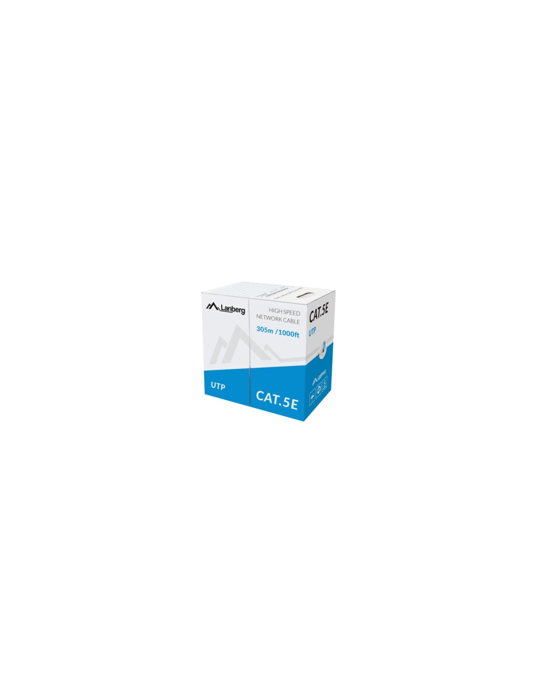 Lanberg LCU5-10CC-0305-B cable de red Azul 305 m Cat5e U/UTP (UTP)