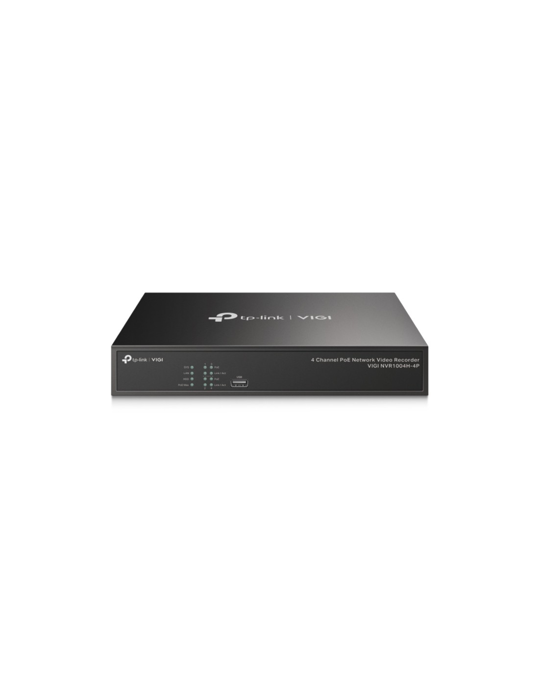 TP-Link VIGI NVR1004H-4P Grabadore de vÍ­deo en red (NVR) Negro