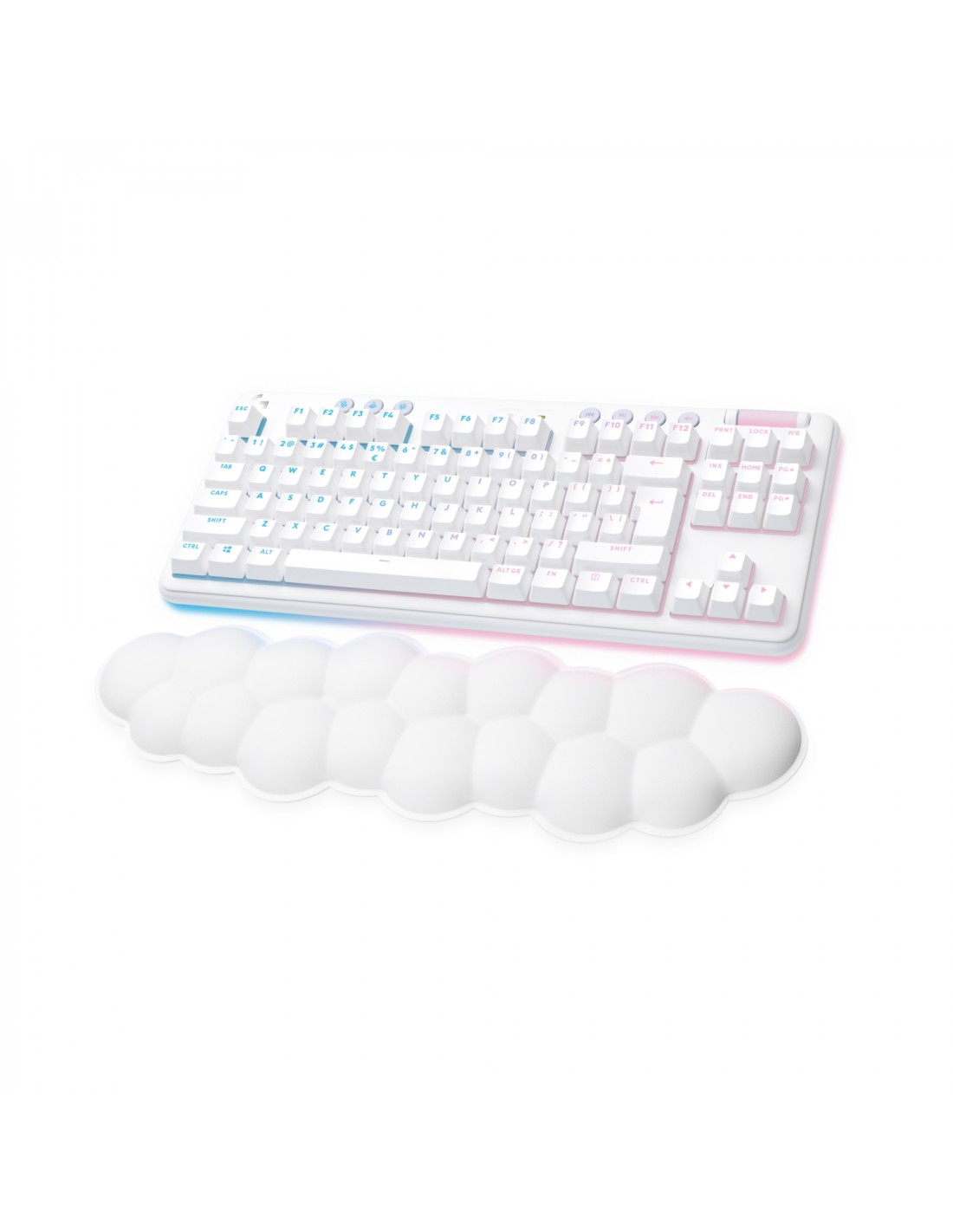 Logitech G G715 teclado RF Wireless + Bluetooth QWERTY Internacional de EE.UU. Blanco