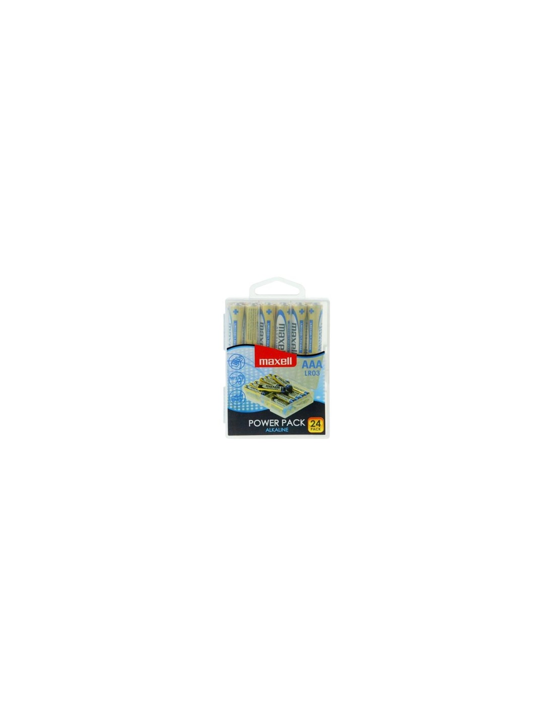 MAXELL PILA ALCALINA AAA LR03 PACK*24 PILAS