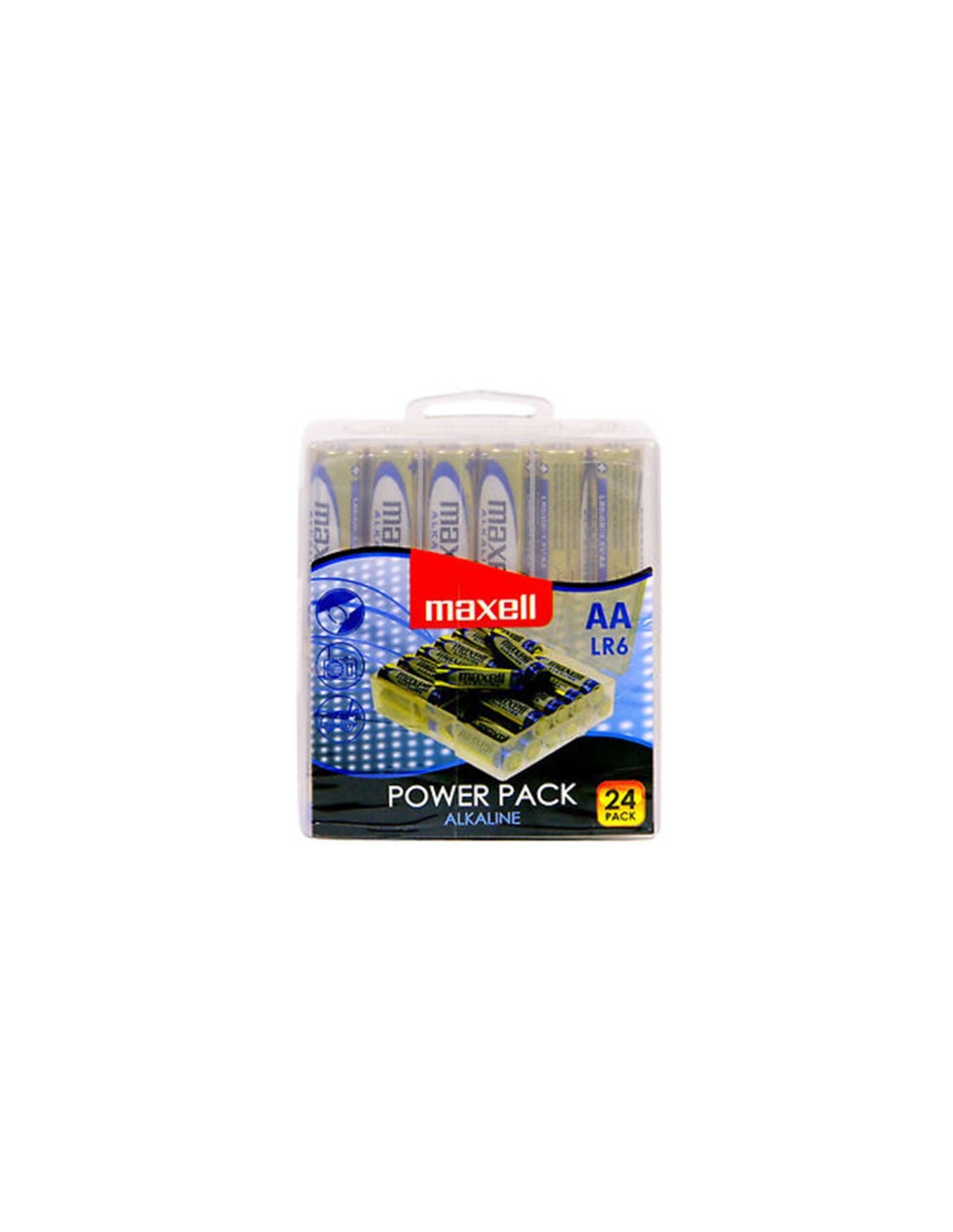 MAXELL PILA ALCALINA AA LR6 PACK*24 PILAS