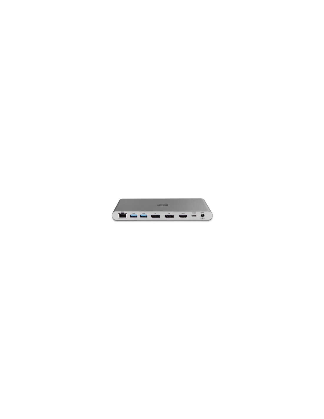 Lindy DST-Pro 5K Alámbrico USB 3.2 Gen 1 (3.1 Gen 1) Type-C Plata