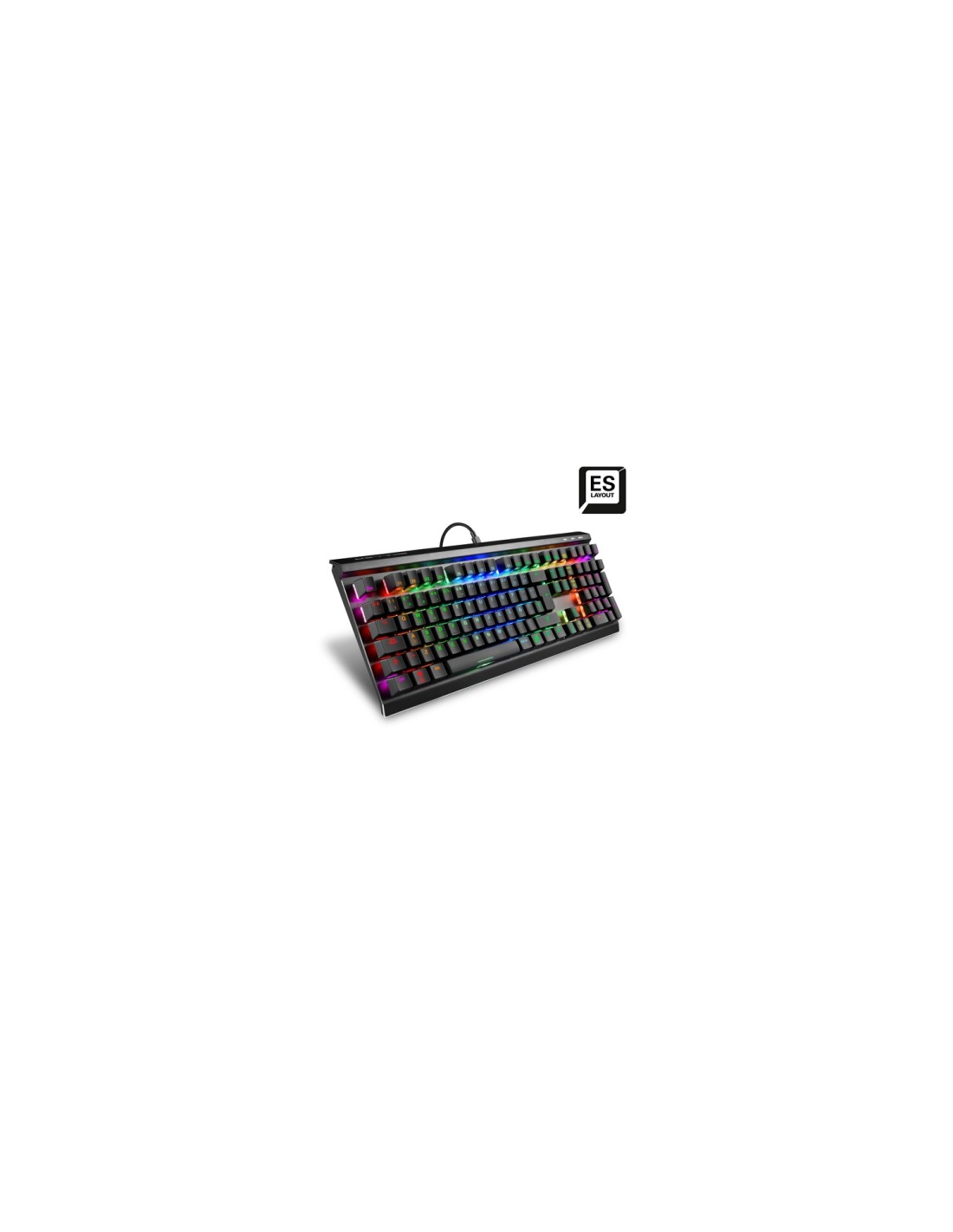 Sharkoon SKILLER SGK60 teclado USB QWERTY Español Negro