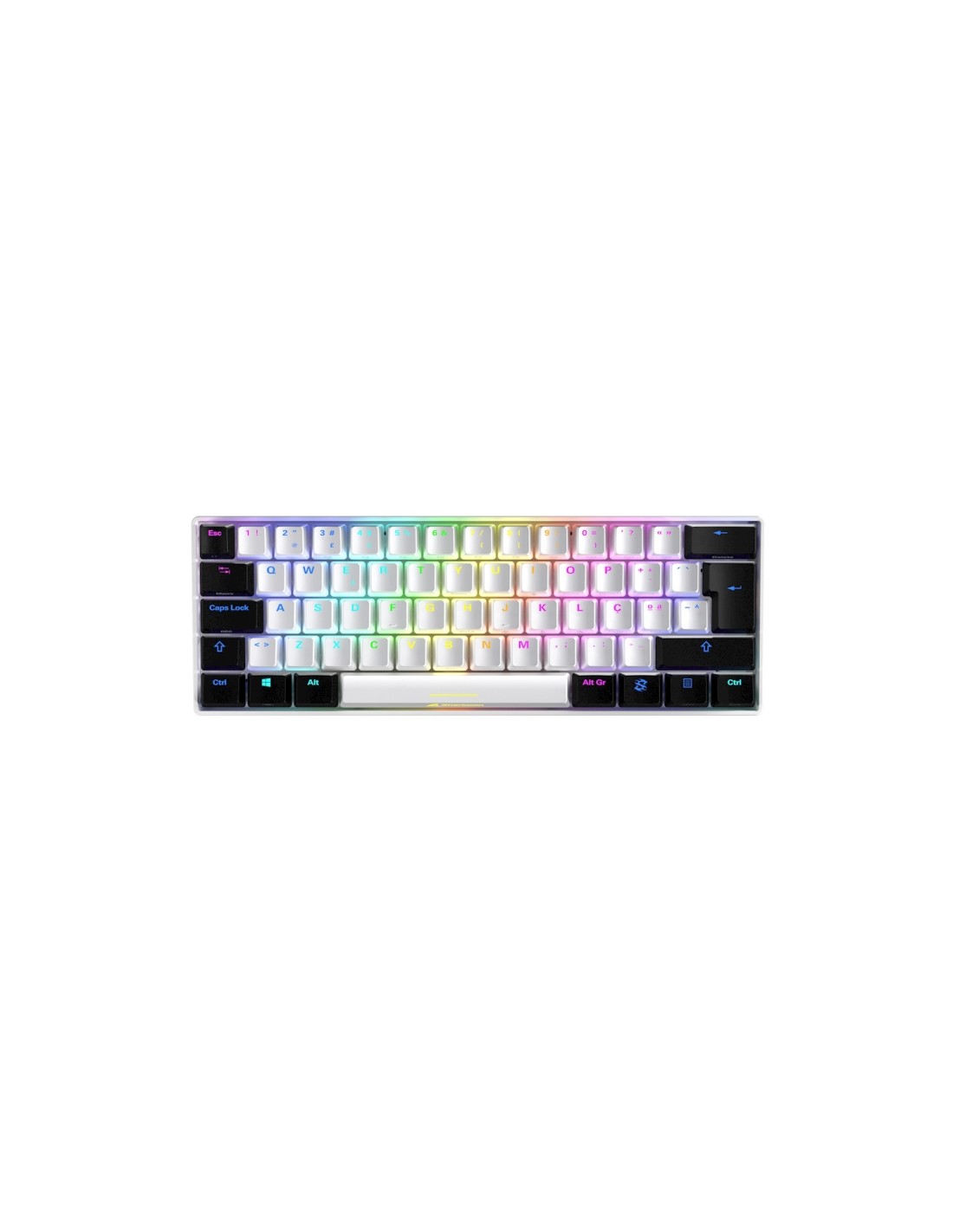 Sharkoon SGK50 S4 teclado USB QWERTY Español Blanco