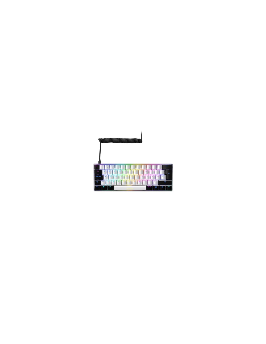 Sharkoon SGK50 S4 teclado USB QWERTY Español Blanco