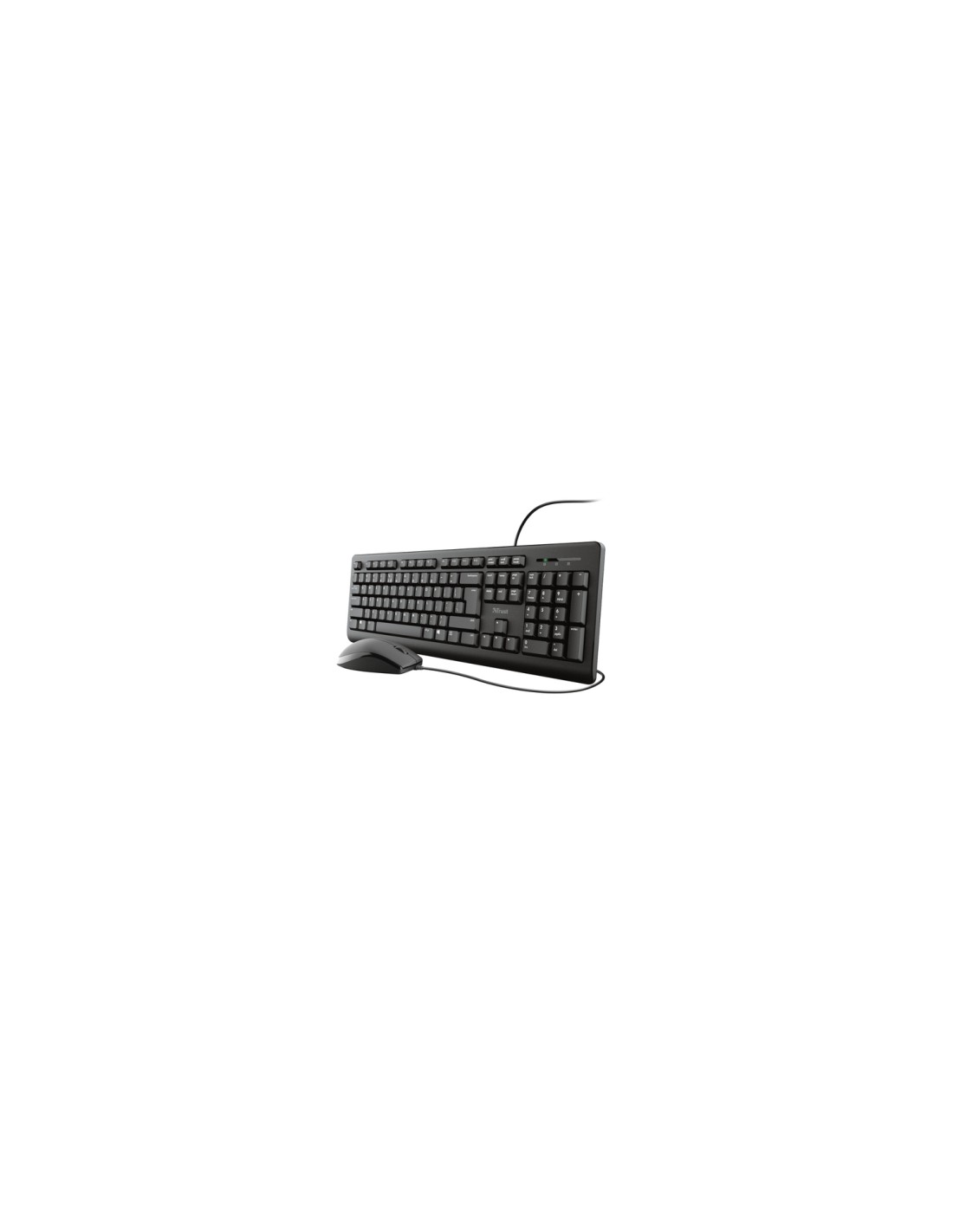 Trust Primo teclado Ratón incluido USB QWERTY Español Negro