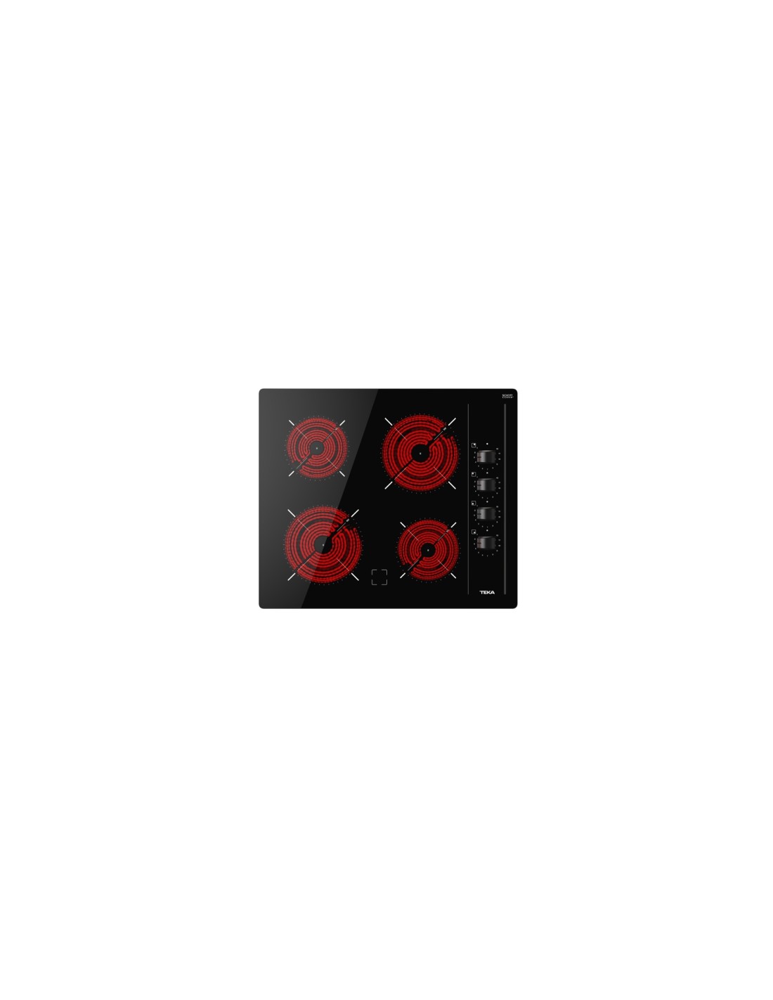 Teka TBC 64000 XFL Negro Integrado 60 cm Cerámico 4 zona(s)