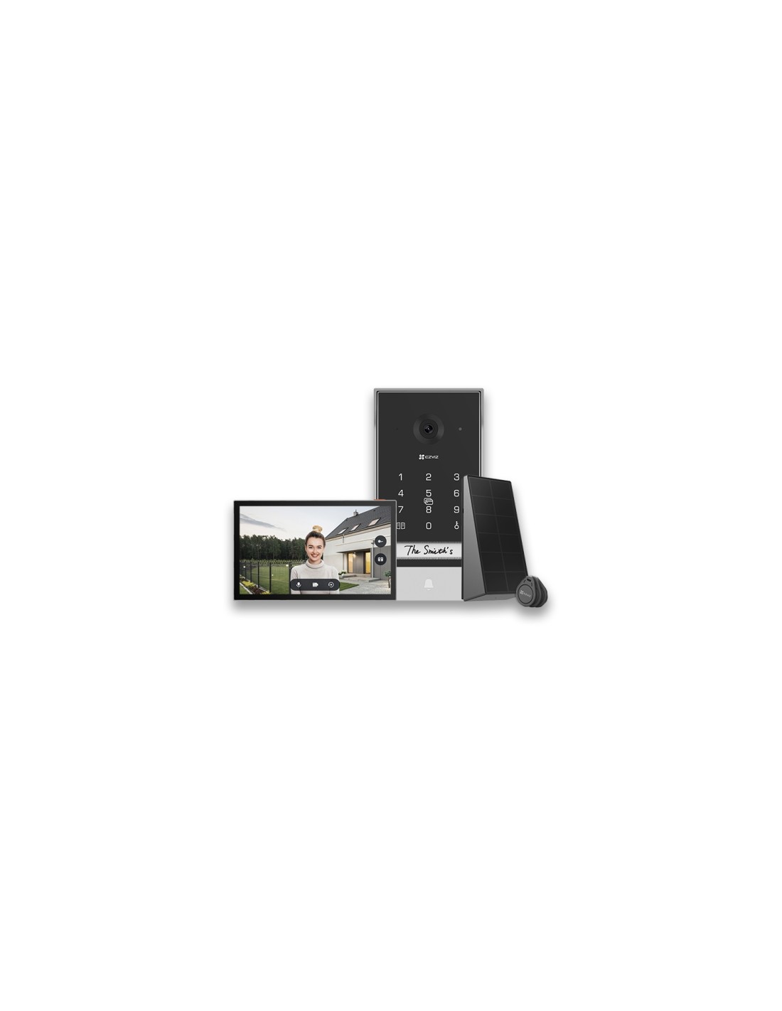 EZVIZ EP7 sistema de intercomunicación de video 17,8 cm (7") Negro, Plata