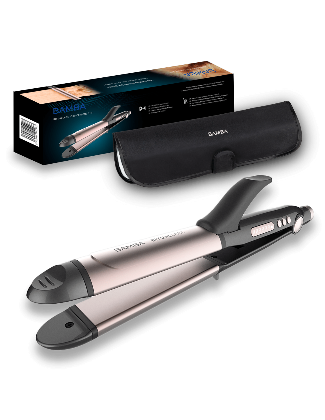 Plancha del pelo cerámica Bamba RitualCare 1000 Ceramic 2in1