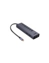 Lindy 43373 base para portátil y replicador de puertos Alámbrico USB 3.2 Gen 2 (3.1 Gen 2) Type-C Gris